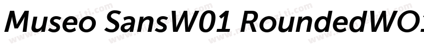 Museo SansW01 RoundedWO1字体转换